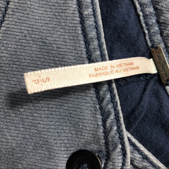 Free People Seeking Heart Ocean blue sweatshirt mini dress - Picture 13 of 15